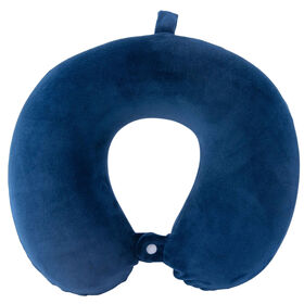 Almofada de Viagem Memory Foam com Fecho Azul product image