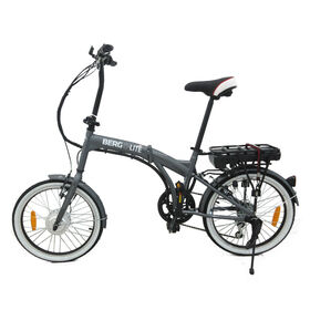 Bicicleta Elétrica Dobrável E-Lite Roda 20'' Preta e Cinza product image