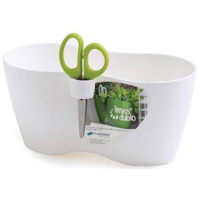 Imagem do produto Vaso Duplo Aromáticas Branco