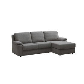 Sofá 3 Lugares com Chaise Long Cinza Mistik product image