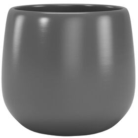Imagem do produto Vaso Redondo Cerâmica 14cm Cinza Escuro