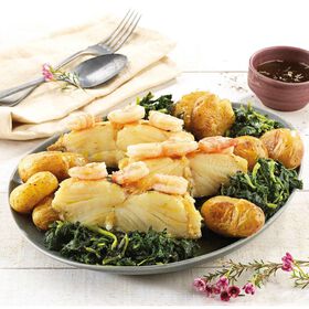 Imagem do produto Lombos de Bacalhau à Lagareiro com Camarão