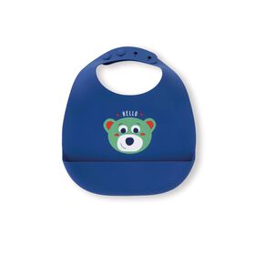 Imagem do produto Babete Silicone Impermeável Azul Bear