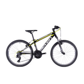 Bicicleta Júnior Pro Roda 24'' 21V VB Preta, Amarela e Branca product image