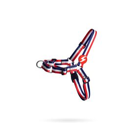 Imagem do produto Arnês para Cão Frontal Stripes3 Vermelho e Azul