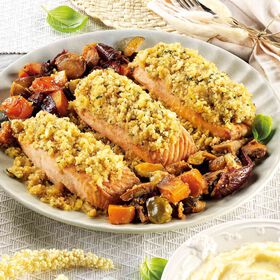 Imagem do produto Lombo de Salmão com Broa e Puré de Batata