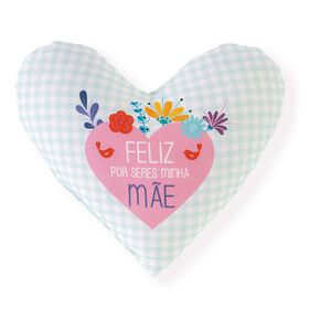 Almofada Coração Quadrados Feliz Por Seres Minha Mãe product image