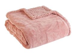 Imagem do produto manta coral/borreguito actuel rosa 130x170 col