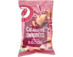 amendoins cobertos auchan com sabor a bacon 125 g product image