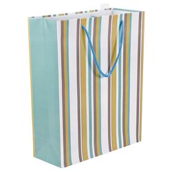 Imagem do produto saco presente auchan riscas tamanho m