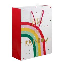 Imagem do produto saco presente auchan arco-íris tamanho m