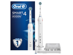 Imagem do produto escova de dentes eléctrica oral-b smart 4 4000n branca + base para recargas
