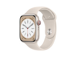 Imagem do produto apple watch8 gps + cellular 45mm starlight aluminium