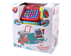 Imagem do produto máquina registadora e carrinho de compras one two fun