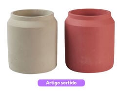 Imagem do produto vaso decorativo garden star cimento ø16x18cm cores sortidas