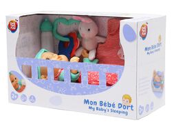 boneco bebé com acessórios hora de dormir one two fun 30 cm product image