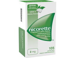 Imagem do produto gomas nicorette menta fresca 2mg 105un