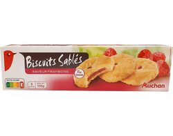 biscoitos auchan areados manteiga recheado framboesa 100g product image