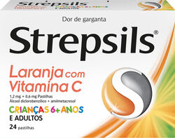 Imagem do produto pastilhas strepsils laranja com vitamina c 24un