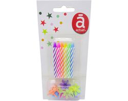 vela de aniversário actuel multicores pack 12 unidades product image