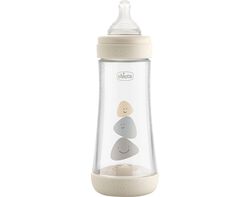 biberão chicco p5 silicone branco 4m+ 300ml product image