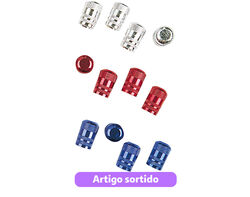 Imagem do produto válvulas para pneus max cromado pack 4 unidades cores sortidas