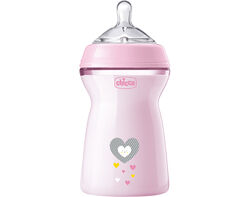 biberão chicco natural feeling rosa 6m+ 330ml product image