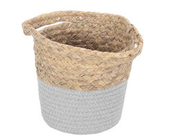 Imagem do produto cesto bi-material actuel palhinha/algod 20x20