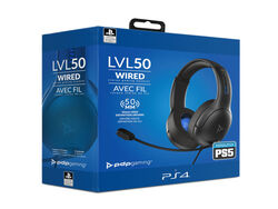 Imagem do produto auricular gaming ps4/ps5 pdp lvl50 preto 051-099-eu-bk