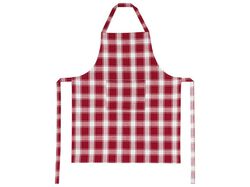 Imagem do produto avental xadrez algodão actuel vermelho 70x85cm sw
