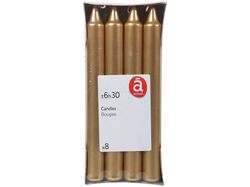 Imagem do produto 8 velas conicas actuel dourado 19x180mm