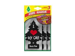 ambientador automóvel arbre magique black pine pack 3 unidades product image