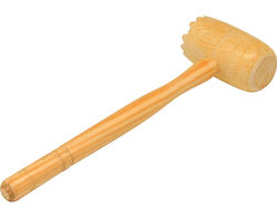 Imagem do produto martelo para bifes em madeira 28x28cm