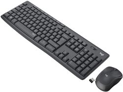 Imagem do produto teclado+rato s/ fios logitech 222c847 preto mk295