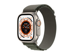 Imagem do produto apple watch ultra gps + cellular 49mm titanium green alpine