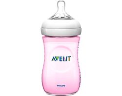biberão avent natural rosa 1m+ 260ml product image