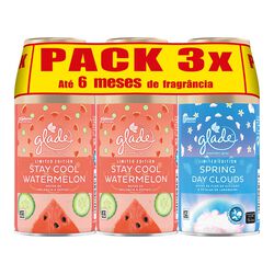 ambientador portátil recarga glade 2waterm+1cloud 3x269 ml product image