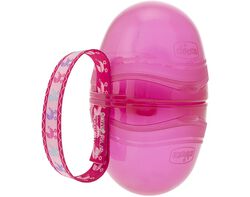Imagem do produto porta chupetas chicco duplo rosa 1un