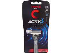 Imagem do produto máquina barbear cosmia men ativo 3 lâminas 1un