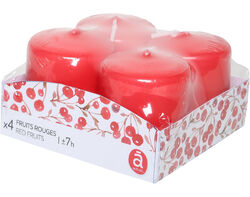 Imagem do produto 4 mini velas pilar actuel perfumadas frutos vermelhos