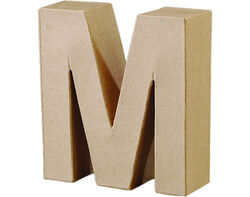 letra papel m mache 17cm product image