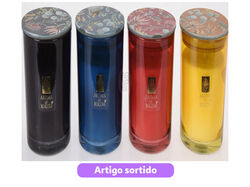 Imagem do produto vela c/aroma em copo vidro . 4 sort 8x10cm