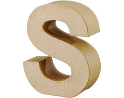 letra papel s mache 17cm product image