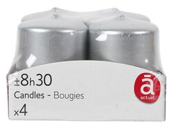 Imagem do produto 4 vela sem perfume actuel prata 38x50