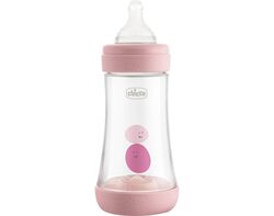 biberão chicco p5 silicone rosa 2m+ 240ml product image