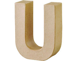 letra papel u mache 17cm product image