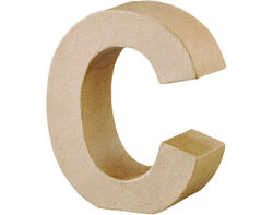 letra papel c mache 17cm product image