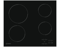 Imagem do produto placa de vitrocerâmica indesit ri 161 c 4 queimadores 58cm preto