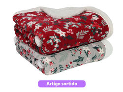 Imagem do produto manta actuel coral/borreguito 130x170cm artigo sortido