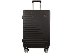 Imagem do produto mala de viagem média rígida airport preto 8 rodas 65 cm